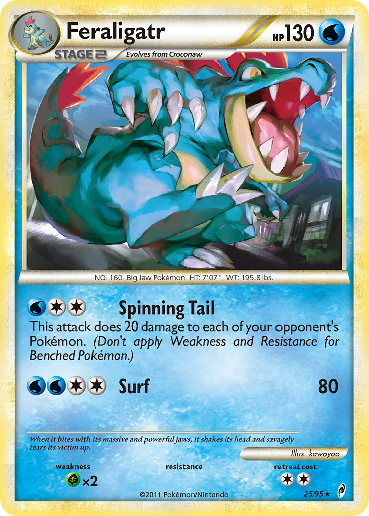 Feraligatr (25/95) [HeartGold & SoulSilver: Call of Legends] | L.A. Mood Comics and Games