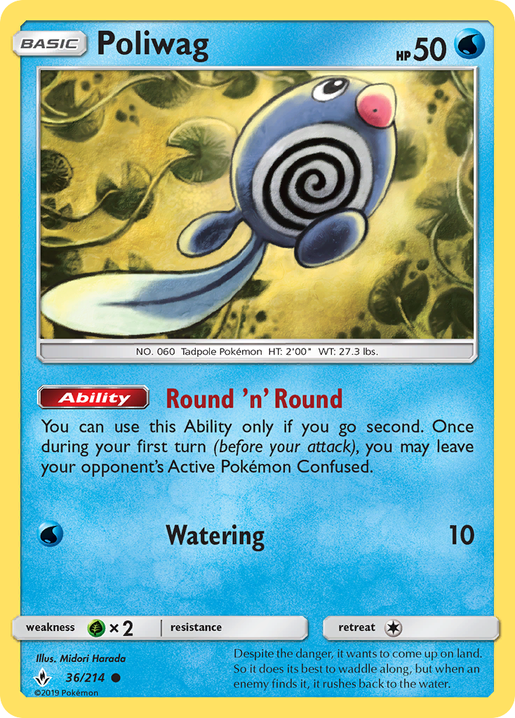 Poliwag (36/214) [Sun & Moon: Unbroken Bonds] | L.A. Mood Comics and Games