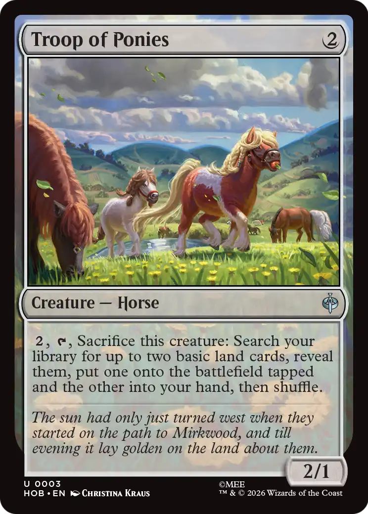 Troop of Ponies [The Hobbit] | L.A. Mood Comics and Games