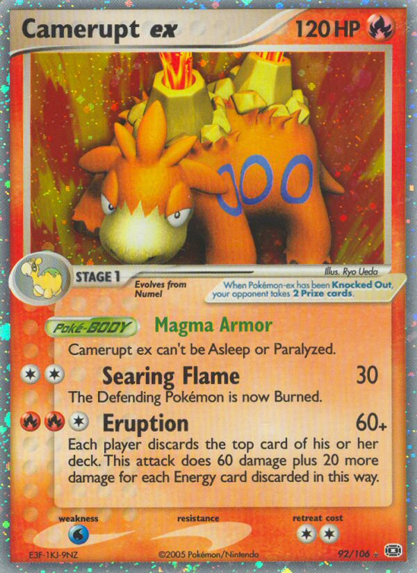 Camerupt ex (92/106) [EX: Emerald] | L.A. Mood Comics and Games