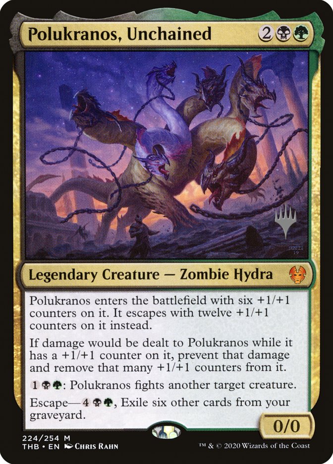 Polukranos, Unchained (Promo Pack) [Theros Beyond Death Promos] | L.A. Mood Comics and Games