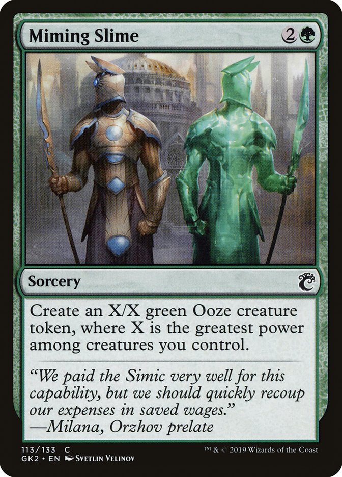 Miming Slime [Ravnica Allegiance Guild Kit] | L.A. Mood Comics and Games