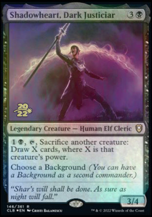 Shadowheart, Dark Justiciar [Commander Legends: Battle for Baldur's Gate Prerelease Promos] | L.A. Mood Comics and Games