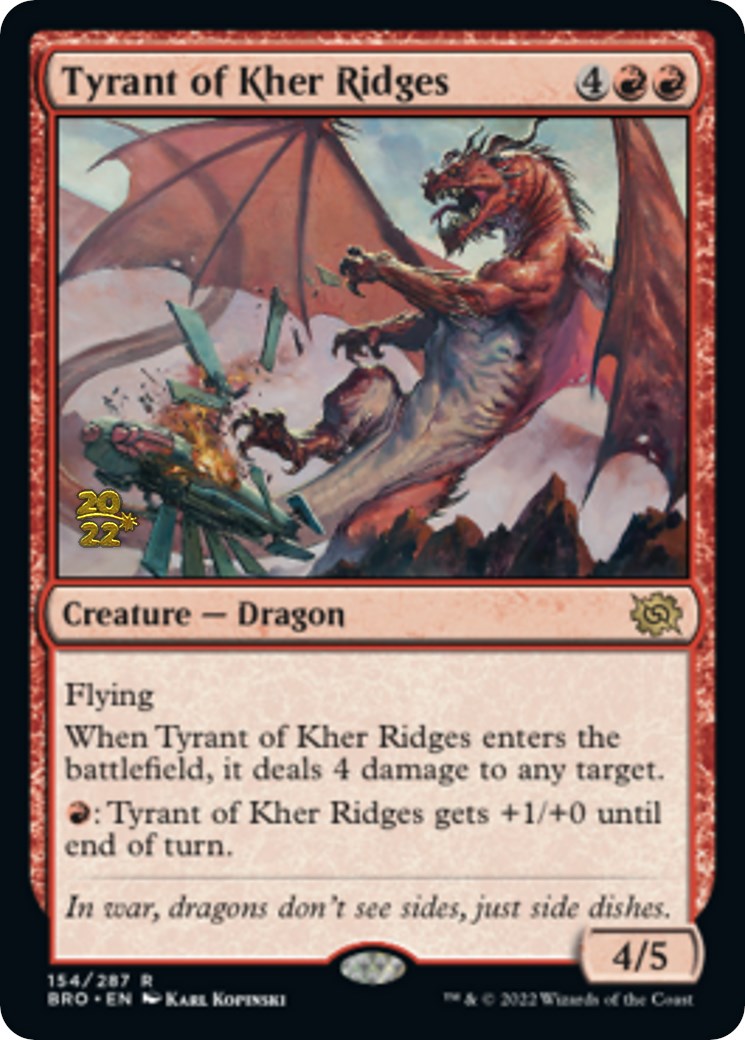 Tyrant of Kher Ridges [The Brothers' War Prerelease Promos] | L.A. Mood Comics and Games