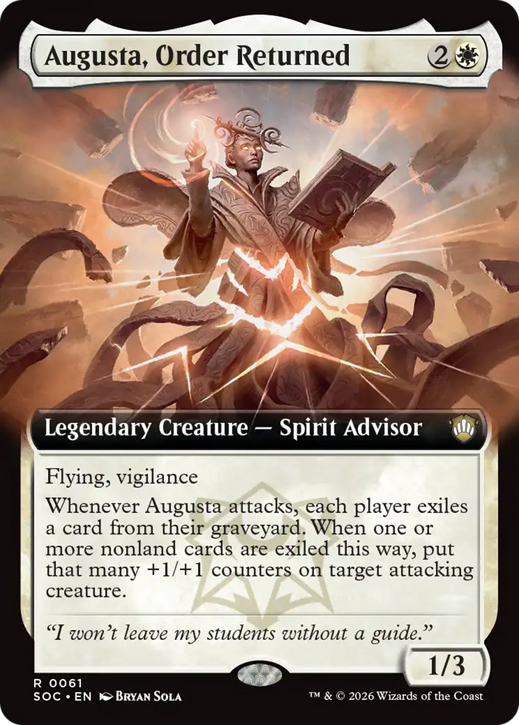 Augusta, Order Returned (Extended Art) [Secrets of Strixhaven Commander] | L.A. Mood Comics and Games