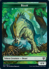 Beast (011) // Insect Double-Sided Token [Commander 2021 Tokens] | L.A. Mood Comics and Games