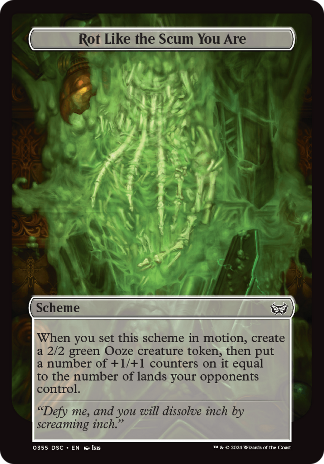Rot Like the Scum You Are (Full Art) [Duskmourn: Archenemy] | L.A. Mood Comics and Games