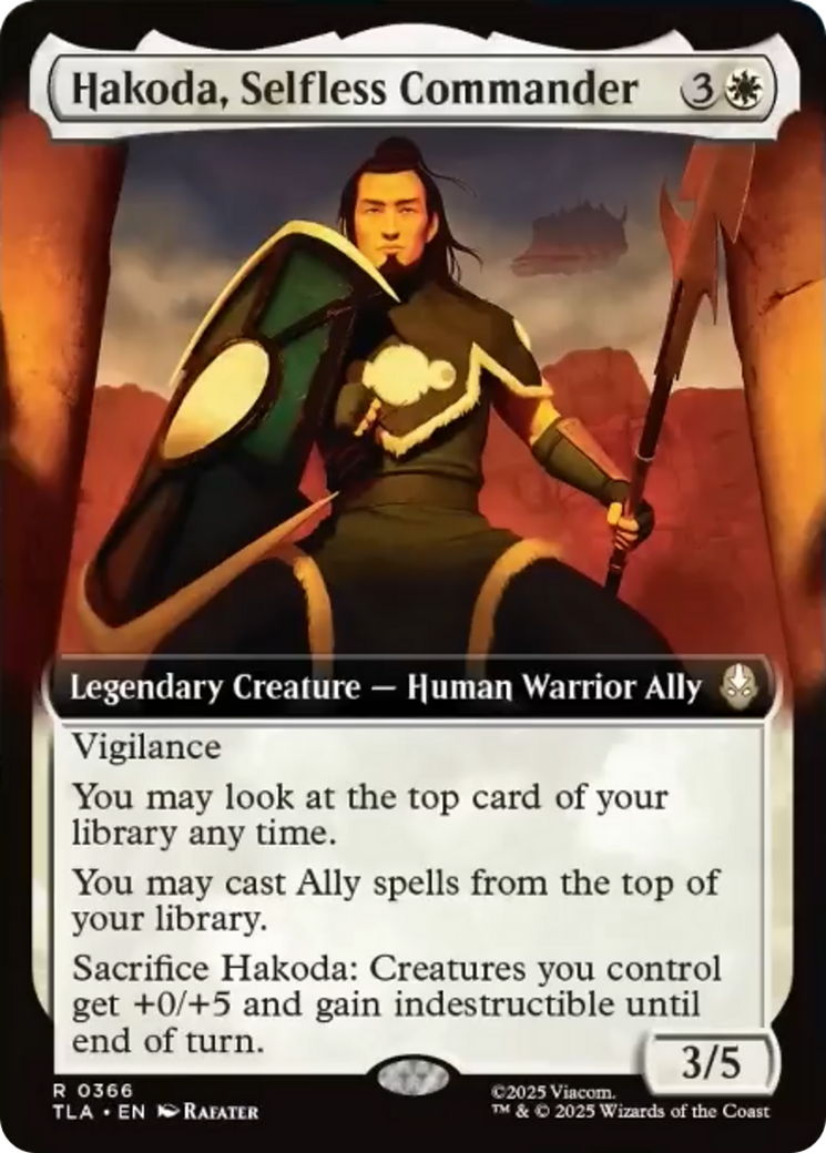 Hakoda, Selfless Commander (Extended Art) [Avatar: The Last Airbender] | L.A. Mood Comics and Games