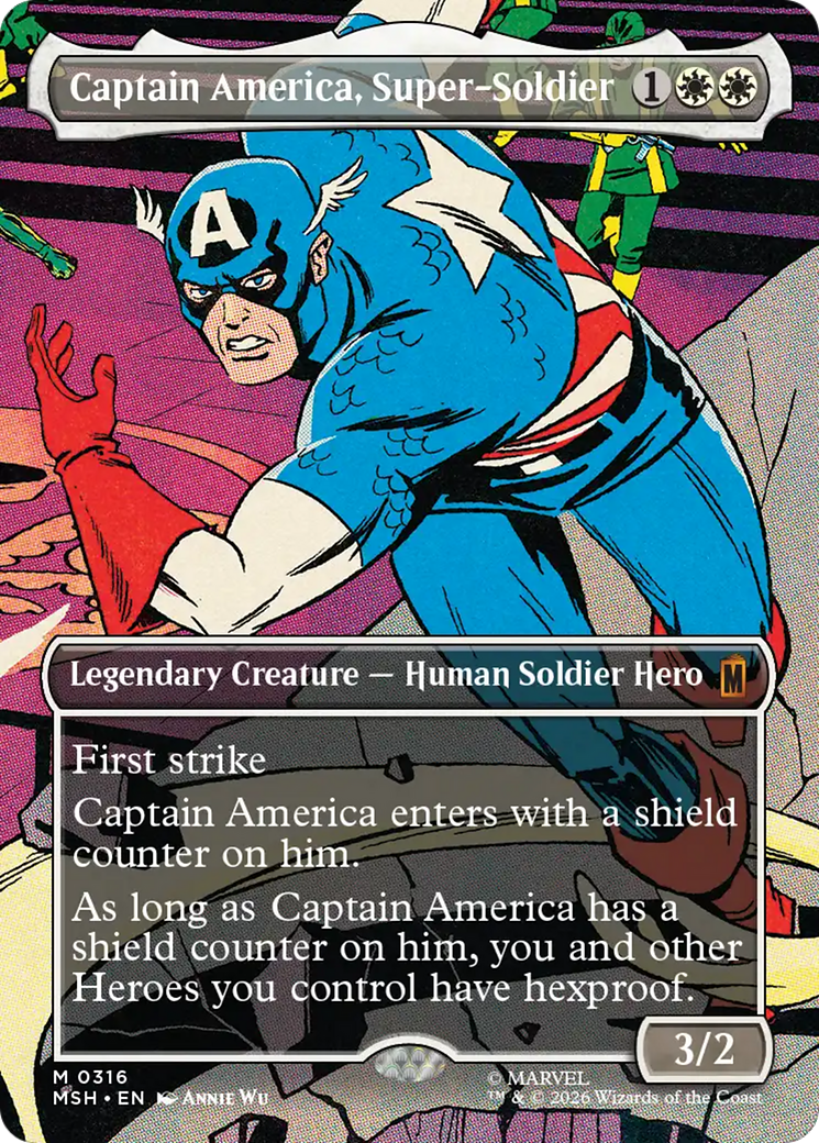 Captain America, Super-Soldier (Borderless) (0316) [Marvel Super Heroes] | L.A. Mood Comics and Games
