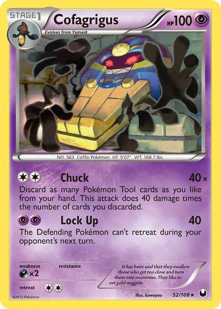 Cofagrigus (52/108) [Black & White: Dark Explorers] | L.A. Mood Comics and Games