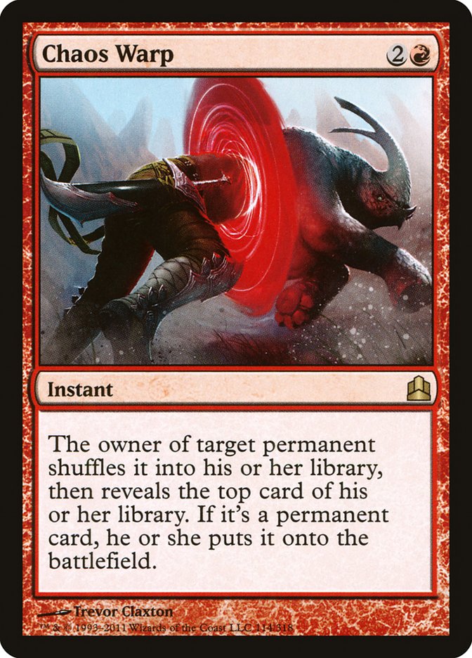 Chaos Warp [Commander 2011] | L.A. Mood Comics and Games
