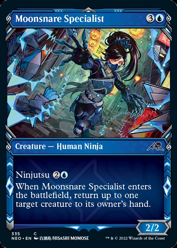Moonsnare Specialist (Showcase Ninja) [Kamigawa: Neon Dynasty] | L.A. Mood Comics and Games