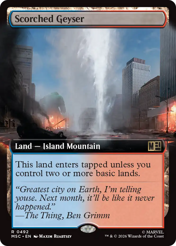Scorched Geyser (Extended Art) [Marvel Super Heroes Commander] | L.A. Mood Comics and Games