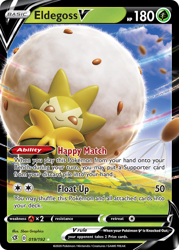 Eldegoss V (019/192) [Sword & Shield: Rebel Clash] | L.A. Mood Comics and Games