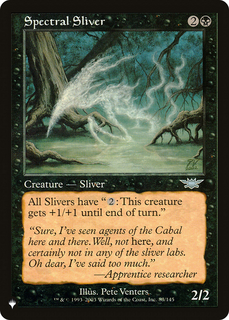 Spectral Sliver [The List] | L.A. Mood Comics and Games