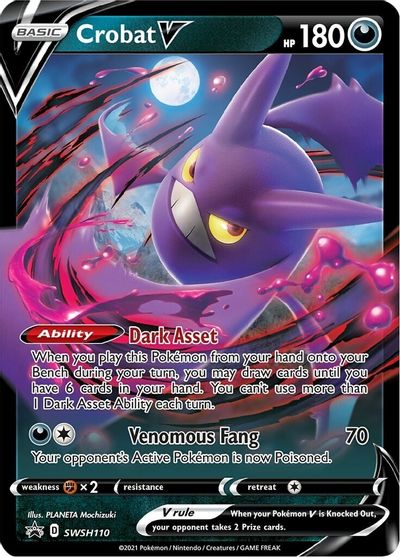 Crobat V (SWSH110) [Sword & Shield: Black Star Promos] | L.A. Mood Comics and Games