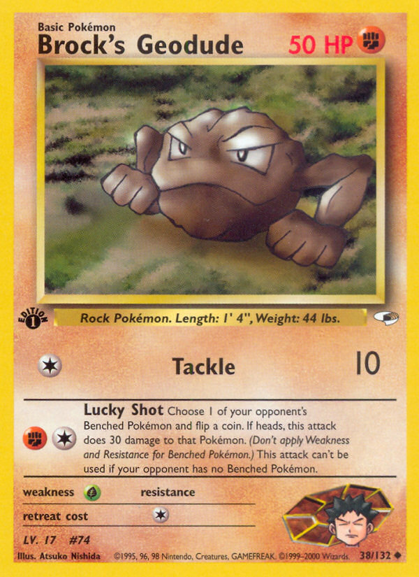 Brock's Geodude (38/132) [Gym Heroes 1st Edition] | L.A. Mood Comics and Games