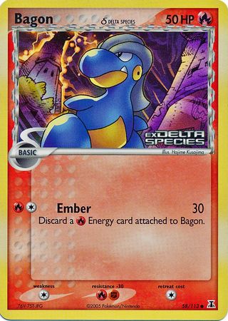 Bagon (58/113) (Delta Species) (Stamped) [EX: Delta Species] | L.A. Mood Comics and Games