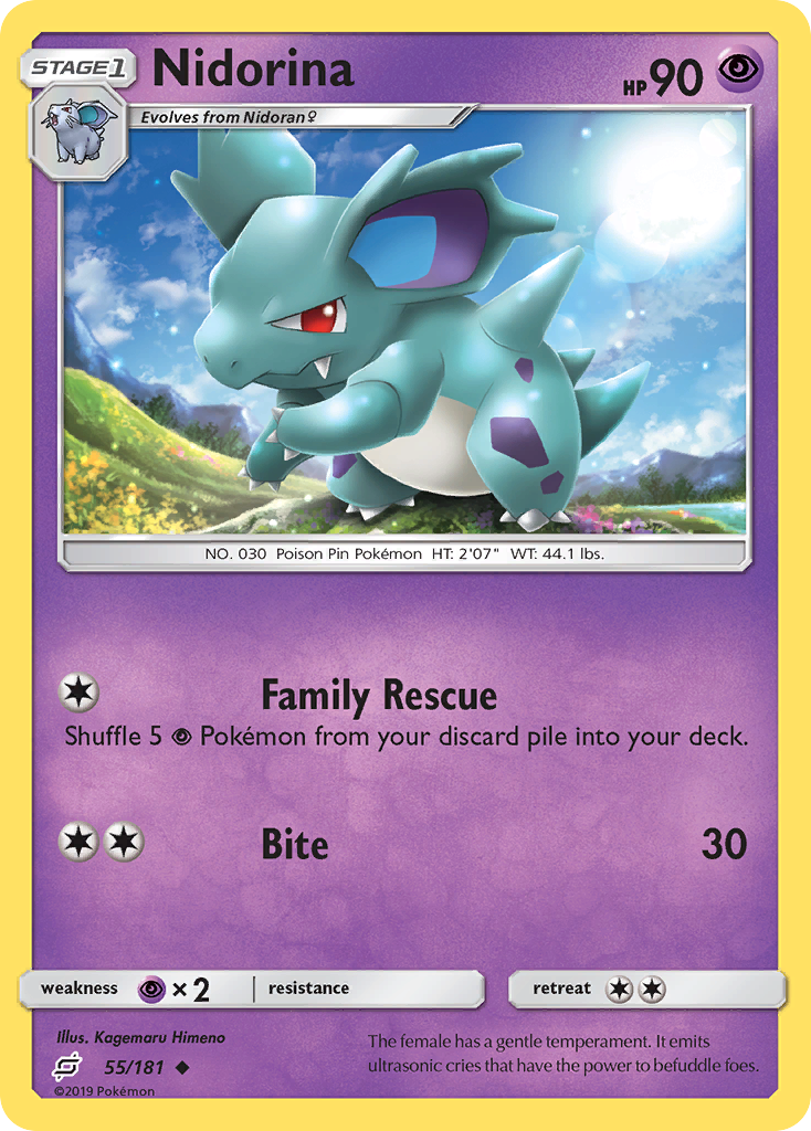Nidorina (55/181) [Sun & Moon: Team Up] | L.A. Mood Comics and Games