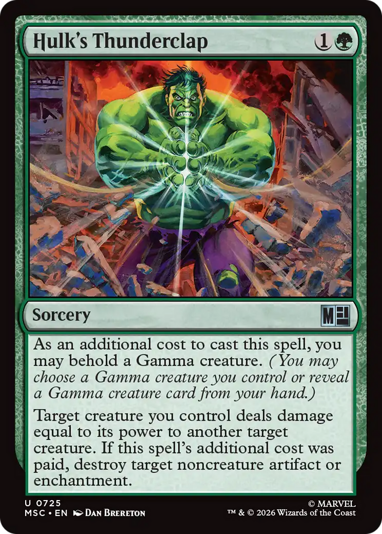 Hulk's Thunderclap [Marvel Super Heroes Commander] | L.A. Mood Comics and Games