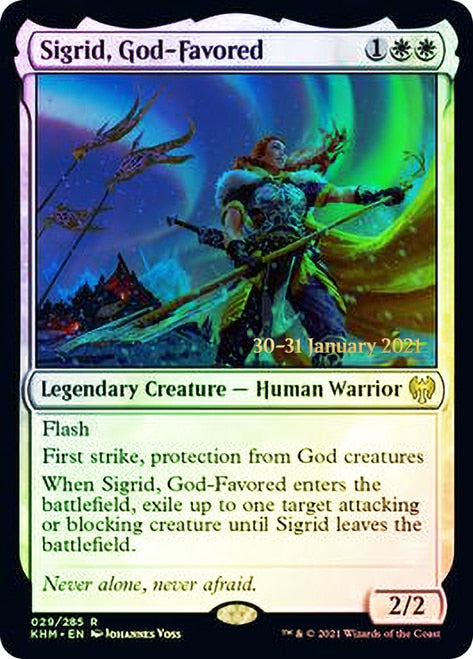 Sigrid, God-Favored [Kaldheim Prerelease Promos] | L.A. Mood Comics and Games