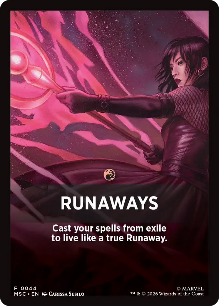 Runaways Theme Card [Marvel Super Heroes Commander] | L.A. Mood Comics and Games