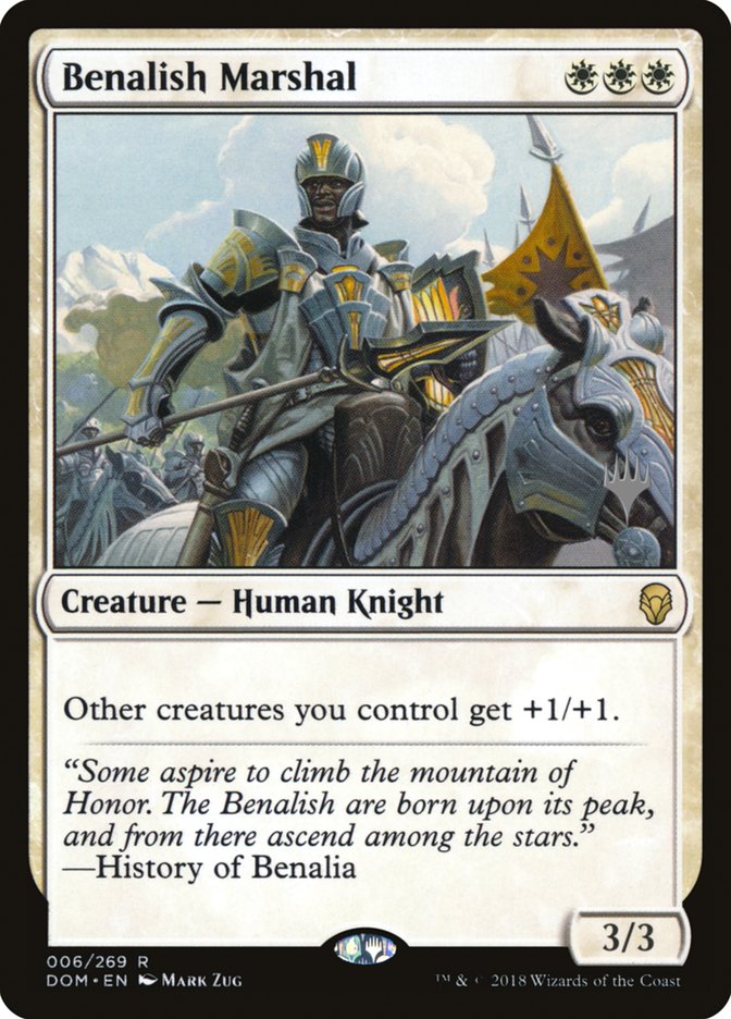 Benalish Marshal (Promo Pack) [Dominaria Promos] | L.A. Mood Comics and Games