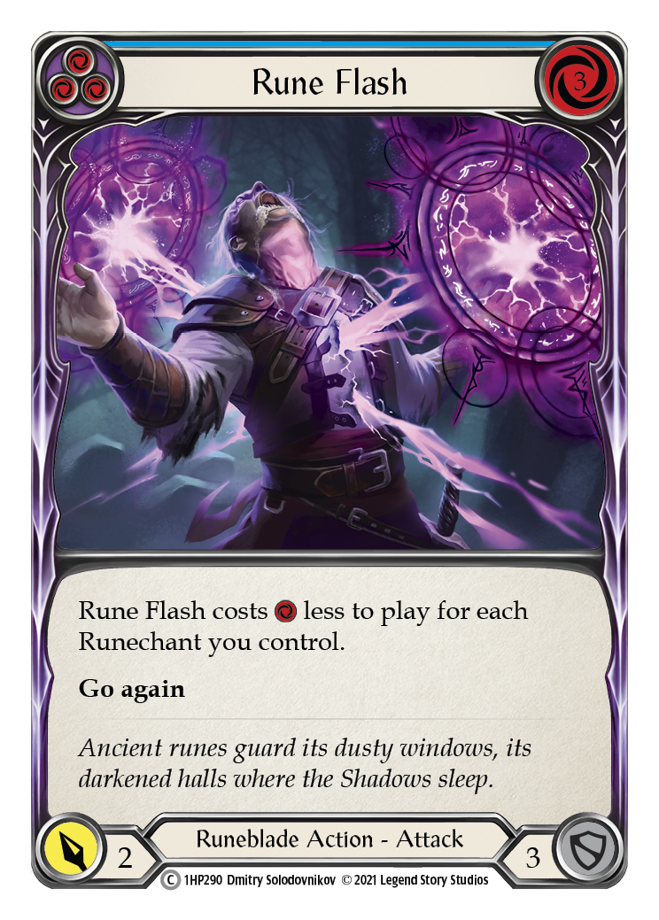 Rune Flash (Blue) [1HP290] (History Pack 1) | L.A. Mood Comics and Games