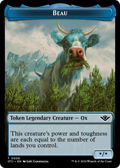 Treasure // Beau Double-Sided Token [Outlaws of Thunder Junction Tokens] | L.A. Mood Comics and Games