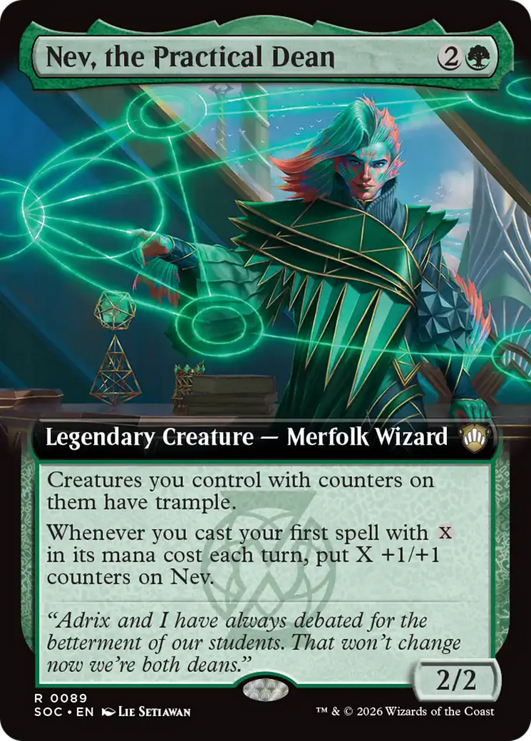 Nev, the Practical Dean (Extended Art) [Secrets of Strixhaven Commander] | L.A. Mood Comics and Games
