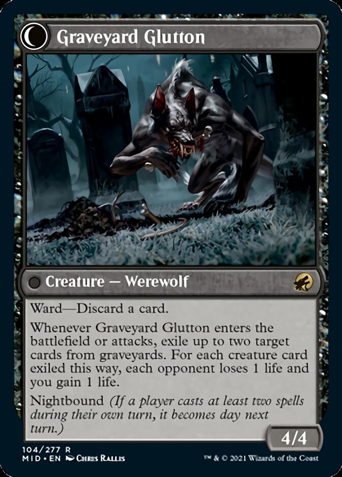 Graveyard Trespasser // Graveyard Glutton [Innistrad: Midnight Hunt] | L.A. Mood Comics and Games