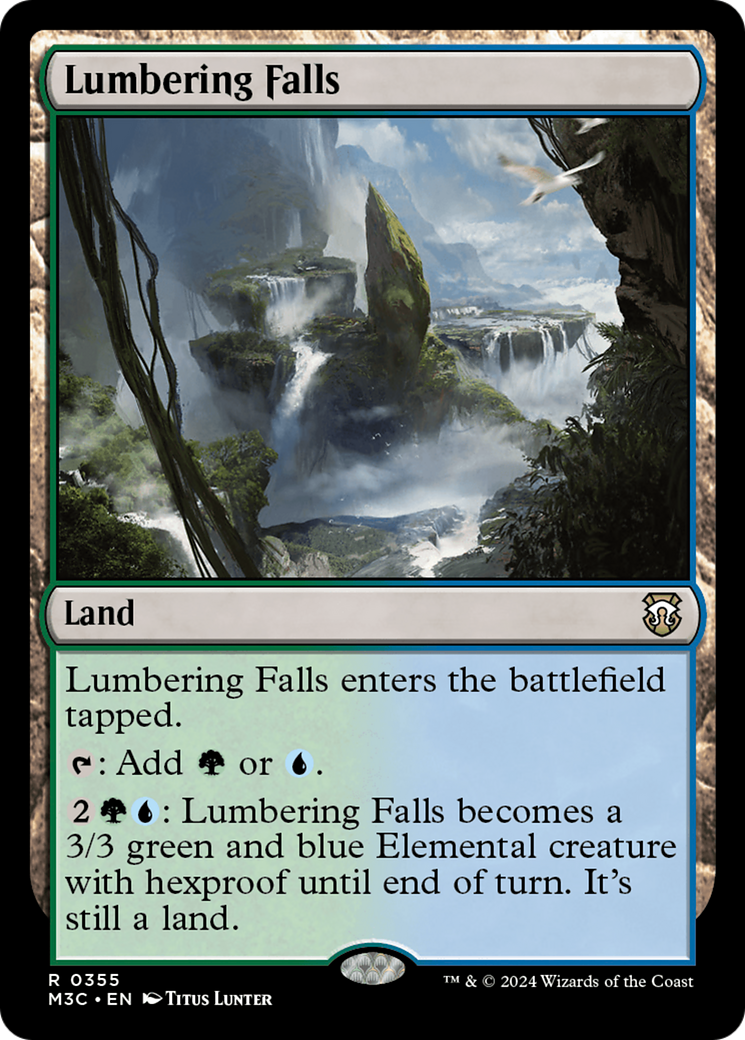 Lumbering Falls (Ripple Foil) [Modern Horizons 3 Commander] | L.A. Mood Comics and Games