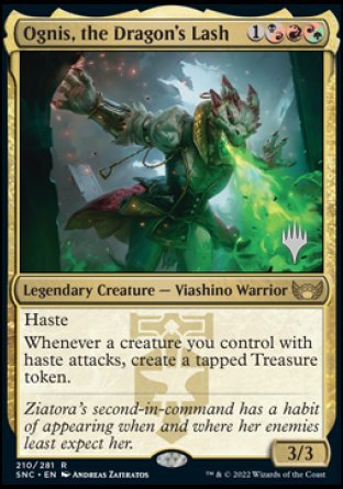 Ognis, the Dragon's Lash (Promo Pack) [Streets of New Capenna Promos] | L.A. Mood Comics and Games