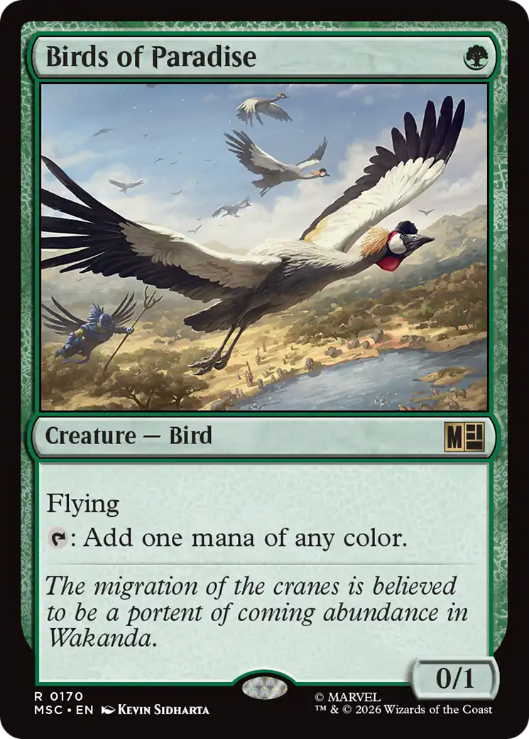 Birds of Paradise (Surge Foil) [Marvel Super Heroes Commander] | L.A. Mood Comics and Games