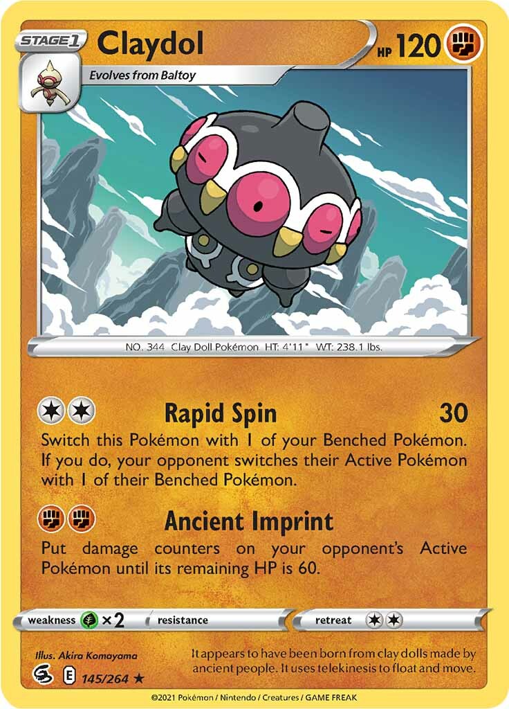 Claydol (145/264) [Sword & Shield: Fusion Strike] | L.A. Mood Comics and Games