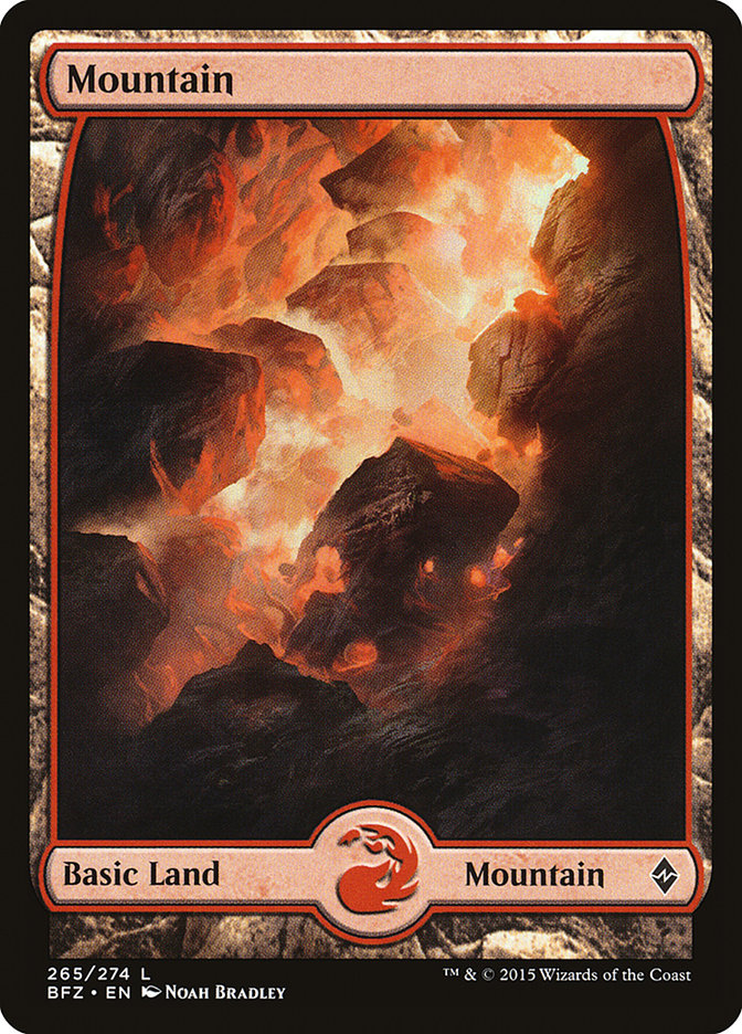 Mountain (265) (Full Art) [Battle for Zendikar] | L.A. Mood Comics and Games