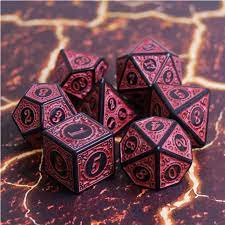 Magic Flame - Red RPG Dice Set | L.A. Mood Comics and Games