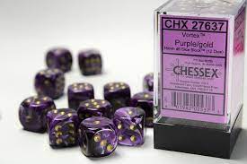 Chessex: Vortex: Purple/Gold | L.A. Mood Comics and Games