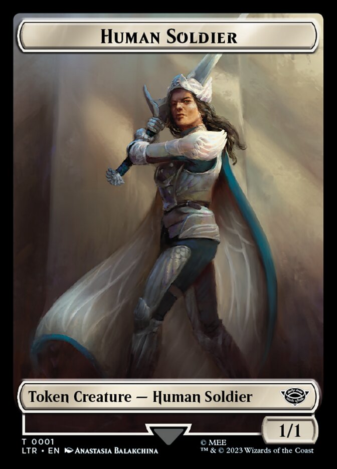 Human Soldier Token (01) [The Lord of the Rings: Tales of Middle-Earth Tokens] | L.A. Mood Comics and Games