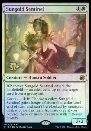 Sungold Sentinel [Innistrad: Midnight Hunt Prerelease Promos] | L.A. Mood Comics and Games