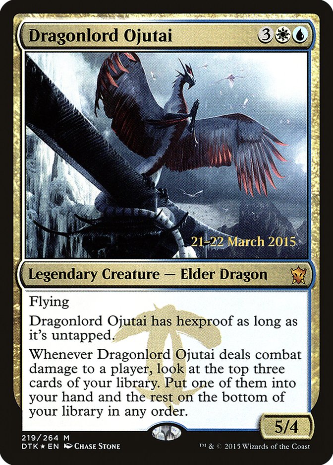 Dragonlord Ojutai [Dragons of Tarkir Prerelease Promos] | L.A. Mood Comics and Games