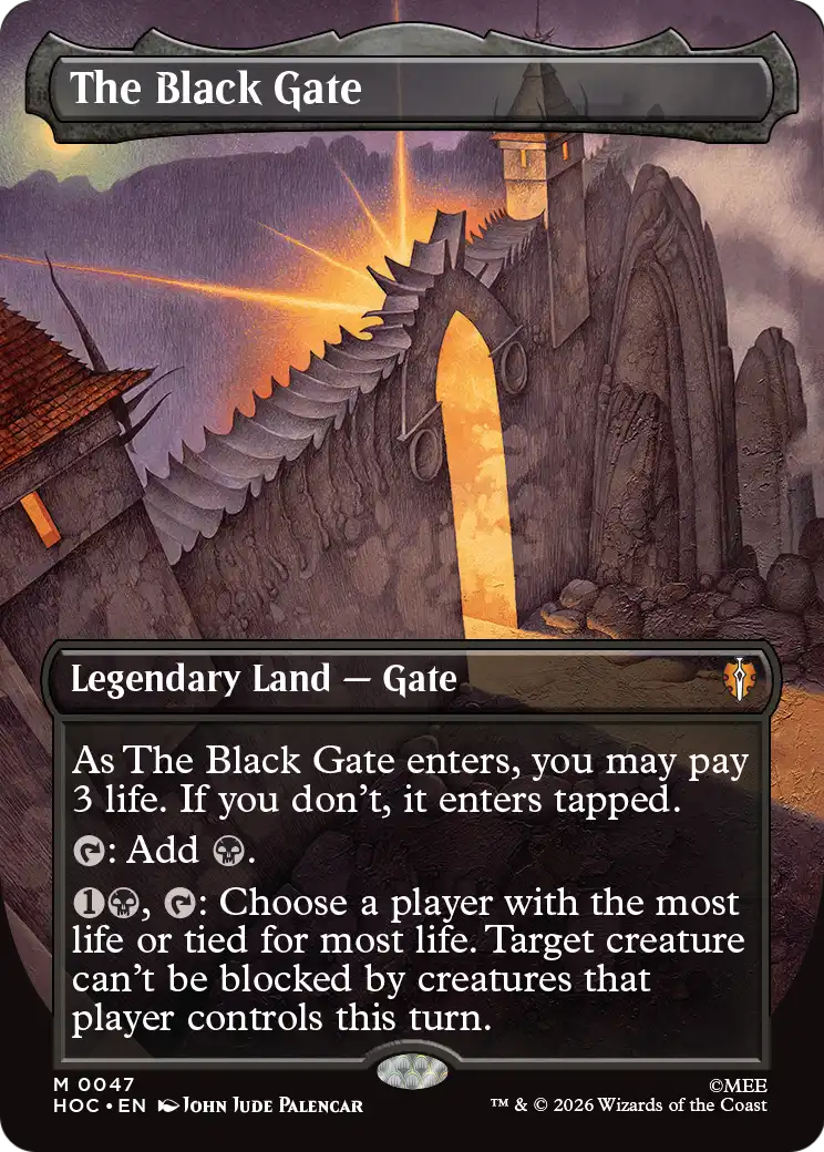 The Black Gate (Borderless) [The Hobbit: Eternal-Legal] | L.A. Mood Comics and Games