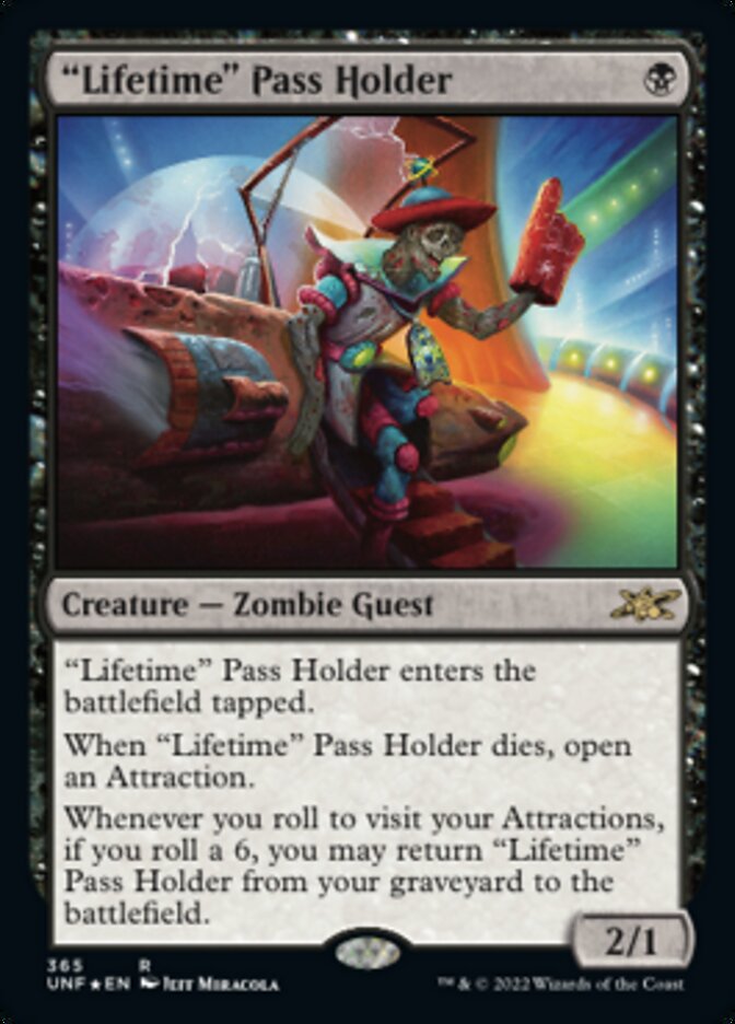 "Lifetime" Pass Holder (Galaxy Foil) [Unfinity] | L.A. Mood Comics and Games