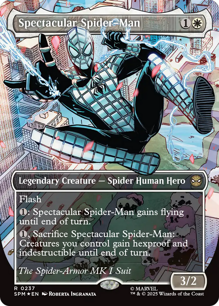 Spectacular Spider-Man (0237) (Borderless) (Textured Foil) [Marvel's Spider-Man] | L.A. Mood Comics and Games