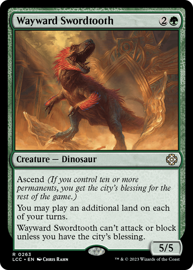 Wayward Swordtooth [The Lost Caverns of Ixalan Commander] | L.A. Mood Comics and Games
