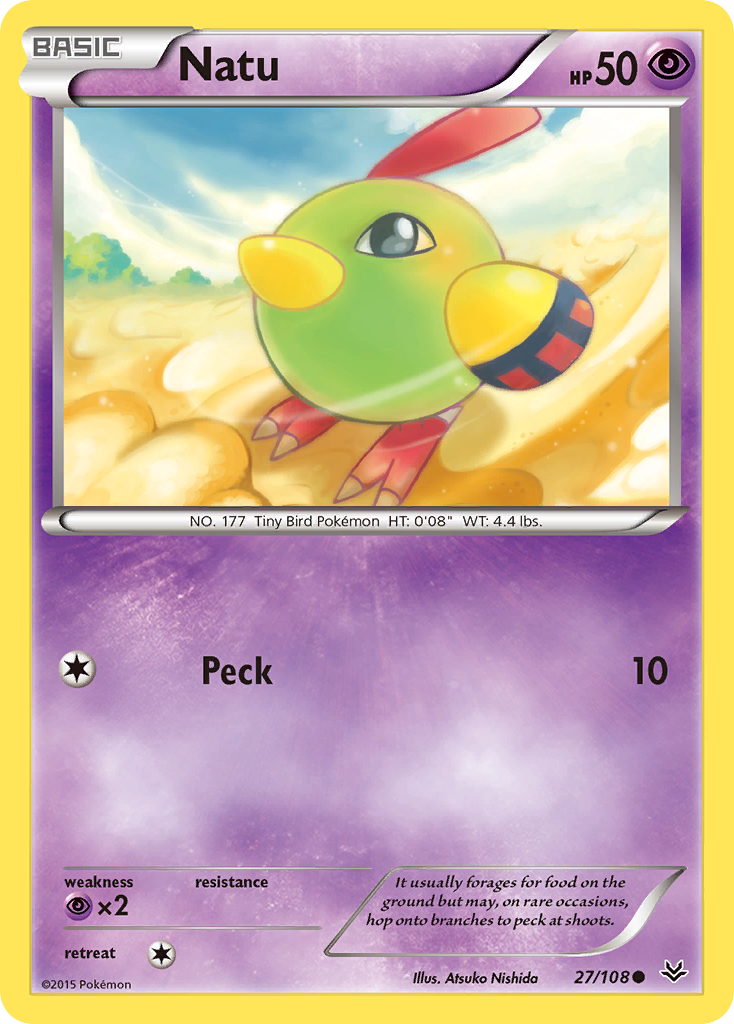 Natu (27/108) [XY: Roaring Skies] | L.A. Mood Comics and Games
