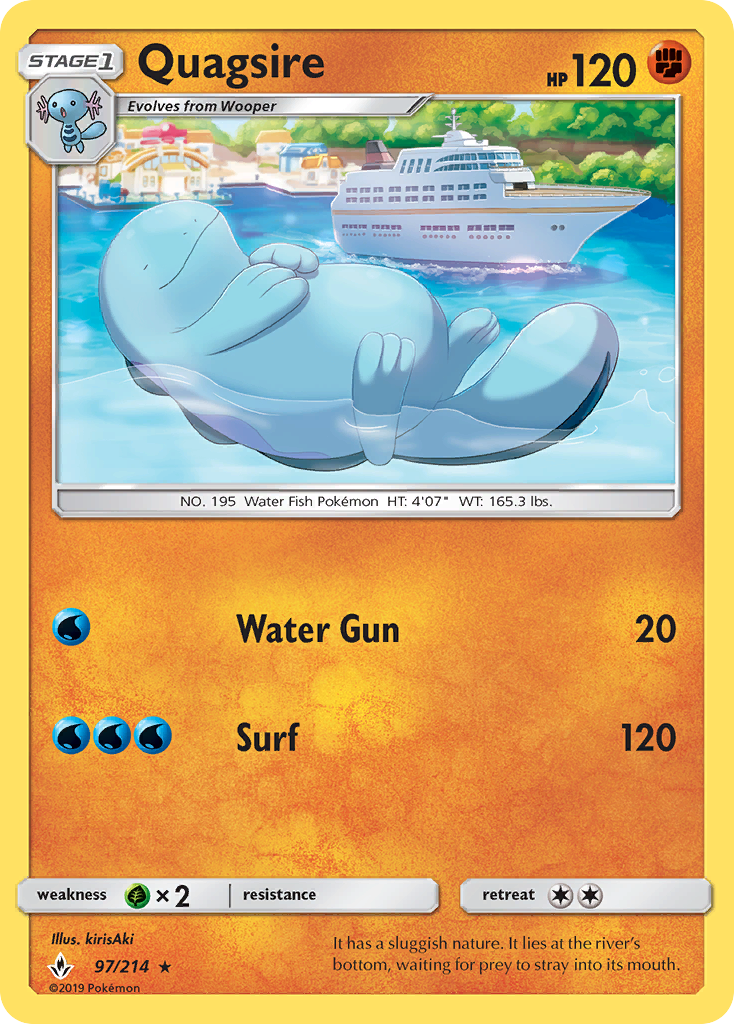 Quagsire (97/214) [Sun & Moon: Unbroken Bonds] | L.A. Mood Comics and Games