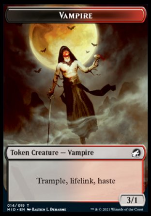 Wolf // Vampire Double-Sided Token [Innistrad: Midnight Hunt Tokens] | L.A. Mood Comics and Games