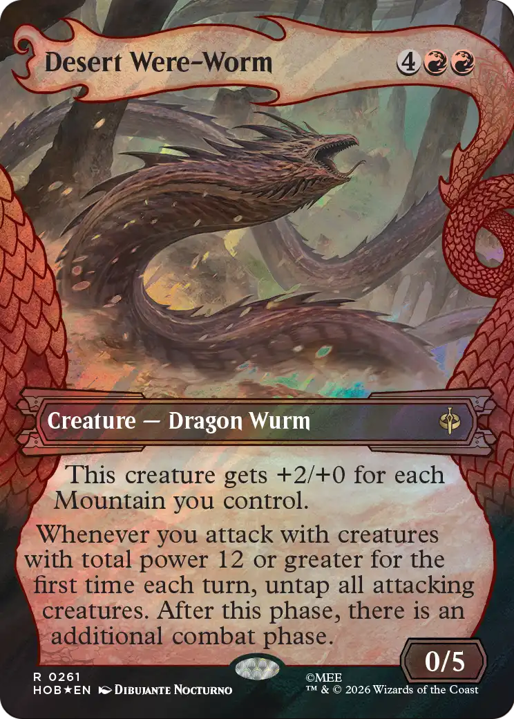 Desert Were-Worm (Showcase) (Surge Foil) [The Hobbit] | L.A. Mood Comics and Games