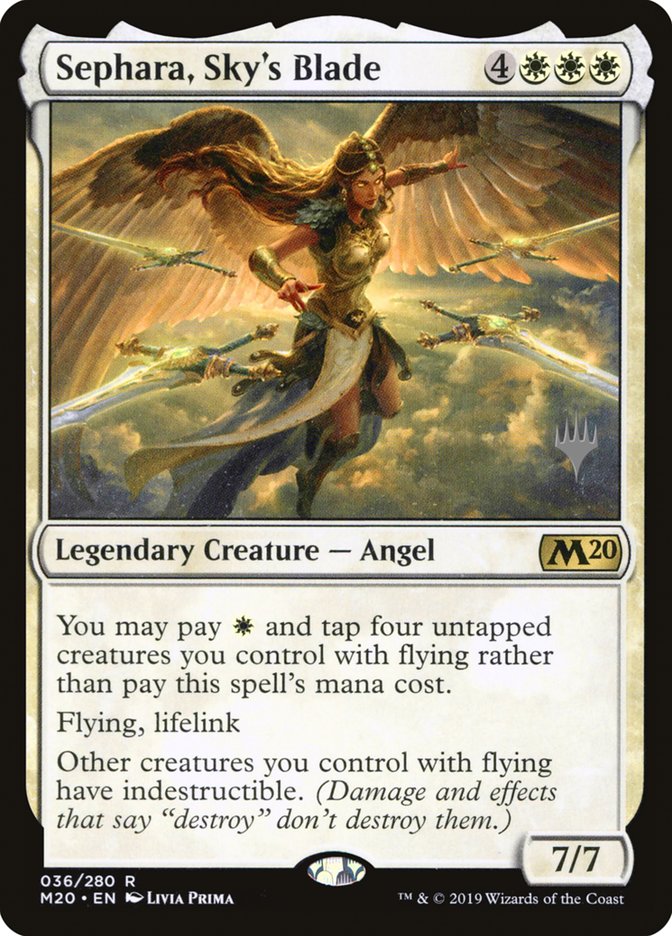 Sephara, Sky's Blade (Promo Pack) [Core Set 2020 Promos] | L.A. Mood Comics and Games